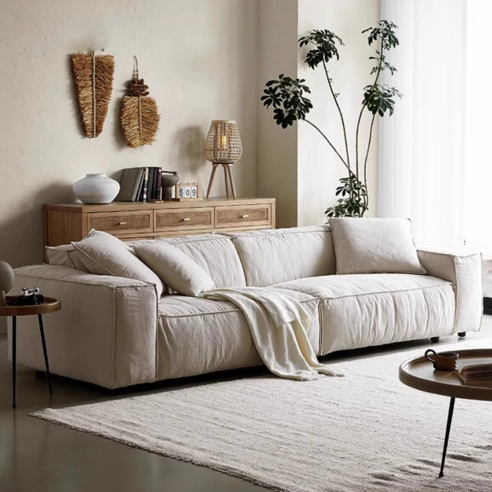 Hokku Designs Tofu Wabi-Sabi Straight Sofa | Wayfair